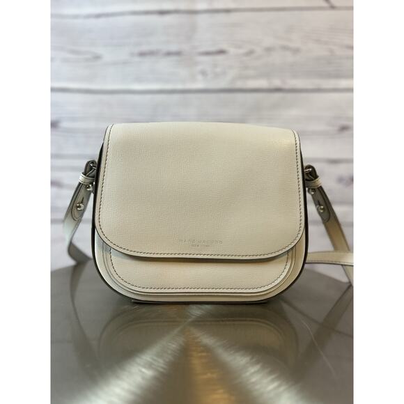 Edgy MARC JACOBS New York Rider Gray Genuine Leather Crossbody Shoulder Bag - Picture 3 of 14